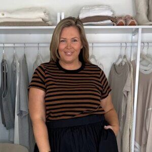 Old Navy Fitted Striped Tee